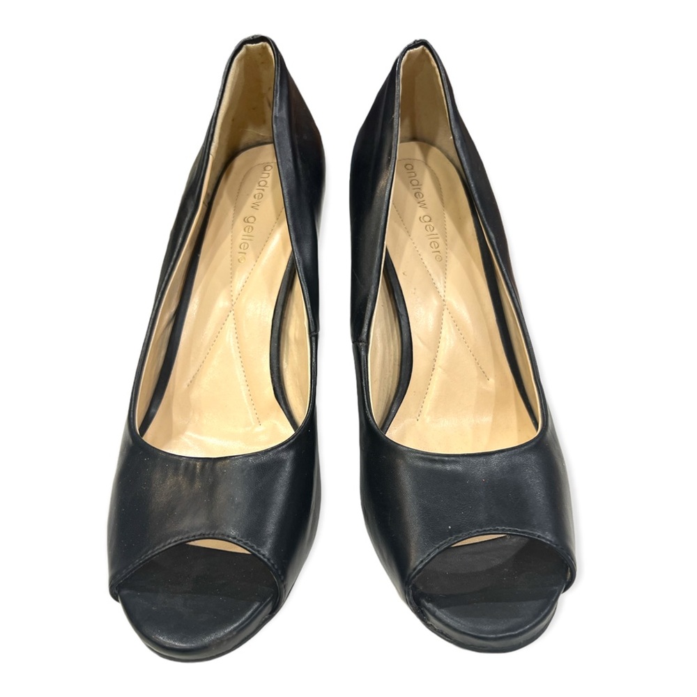 Andrew Geller "Tagalong" classic peep toe pumps - Picture 2 of 5